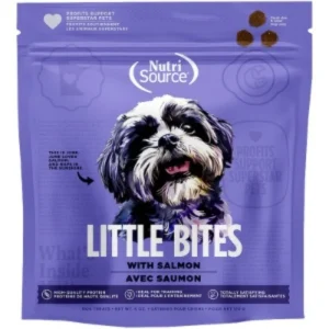 NutriSource Little Bites Salmon Dog Treats, 6oz