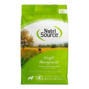 NutriSource Weight Management Dry Dog Food, Chicken, 12 lb