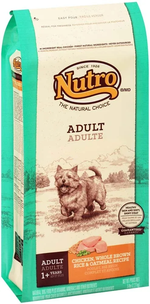 Nutro Natural Choice Adult Dry Dog Food, Chicken & Brown Rice, 5 lb