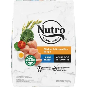 Nutro Natural Choice Large Breed Adult Dog Food Chicken & Brown Rice Recipe 13lb