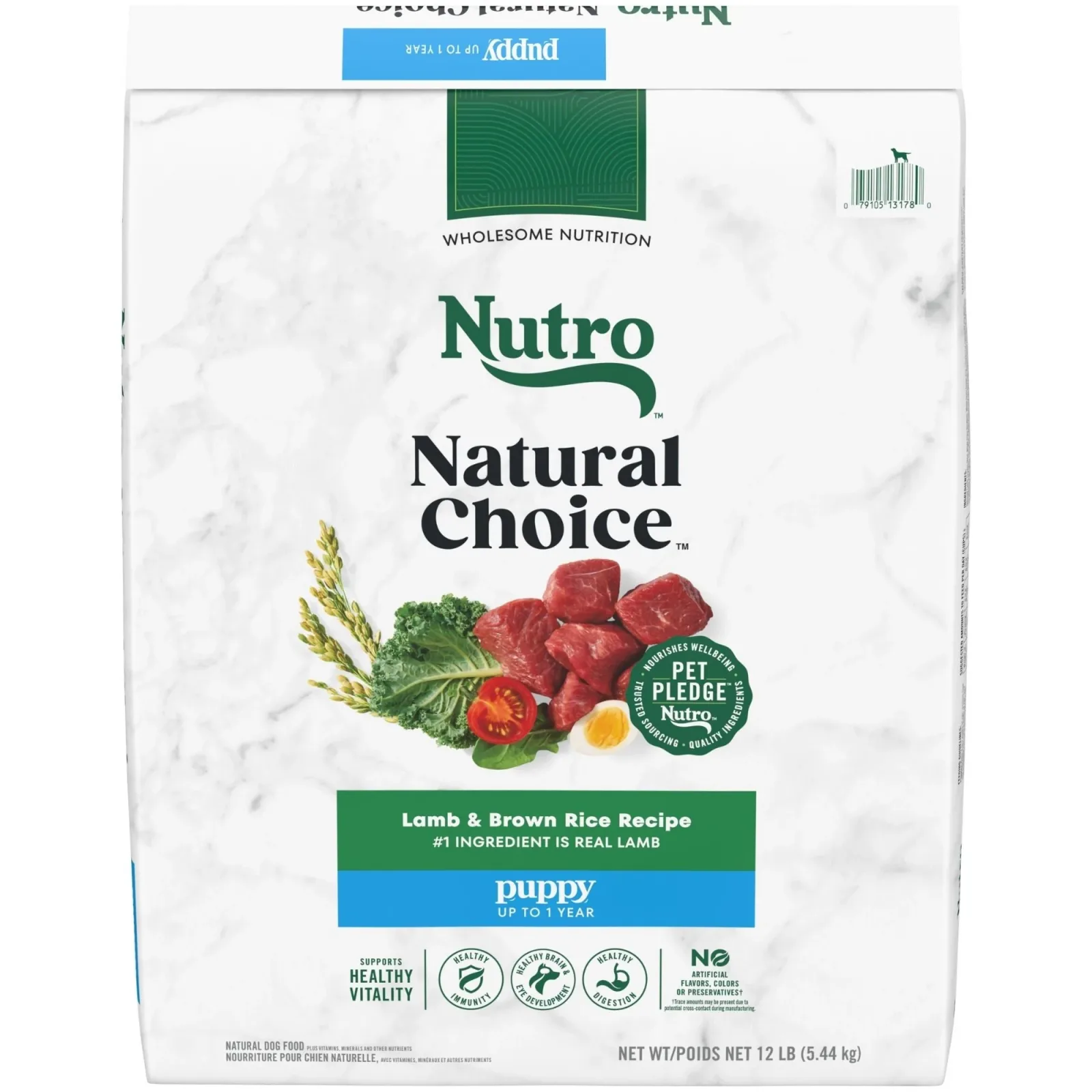 Nutro Natural Choice Puppy Lamb and Brown Rice Dry Dog Food 12lb