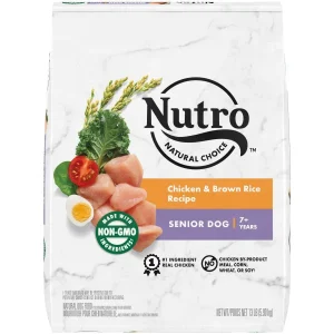 Nutro Natural Choice Senior Dog Food Chicken & Brown Rice Recipe 13lb