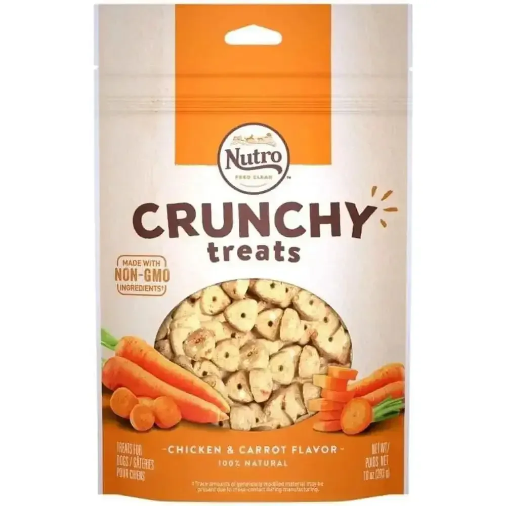 Nutro Products Crunchy Dog Treats Chicken|Carrot 10 oz