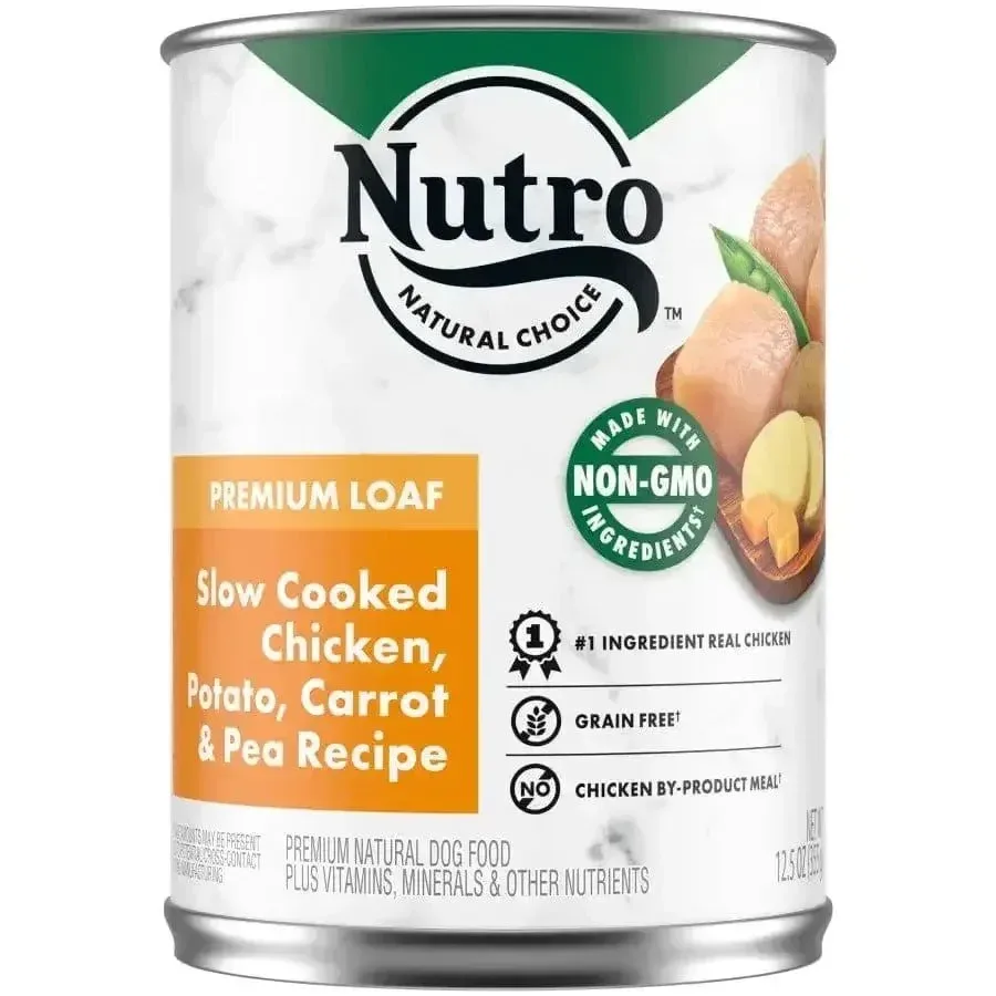 Nutro Products Premium Loaf Adult Wet Dog Food 12.5 oz, 12 pk
