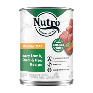 Nutro Savory Lamb, Peas and Carrot Recipe Can Dog Food 12ea/12.5oz