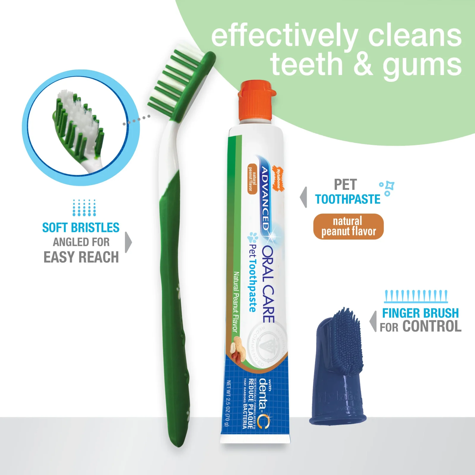 Nylabone Advanced Oral Care Natural Dog Dental Kit - Image 2