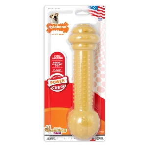 Nylabone Dura Chew Barbell Peanut Butter Flavor Monster
