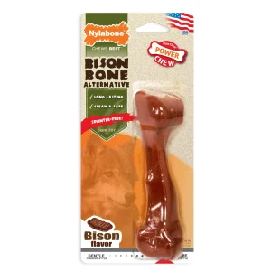 Nylabone Dura Chew Power Chew Bison Bone Alternative Dog Chew Toy Giant