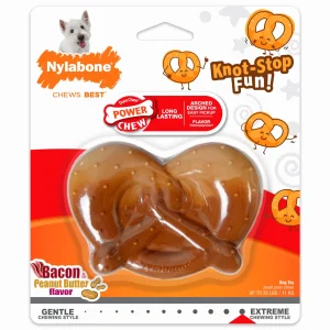 Nylabone Dura Chew Power Chew Pretzel Bacon & Peanut Butter Small/Regular