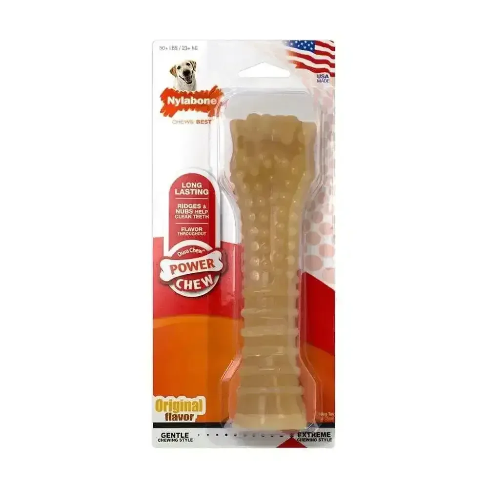 Nylabone® Dura Chews® Power Chews Original Flavor Long Lasting Chews Dog Toys Souper 50+ Lbs
