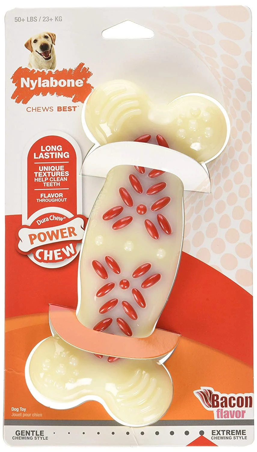 Nylabone DuraChew Action Ridges Bacon Souper