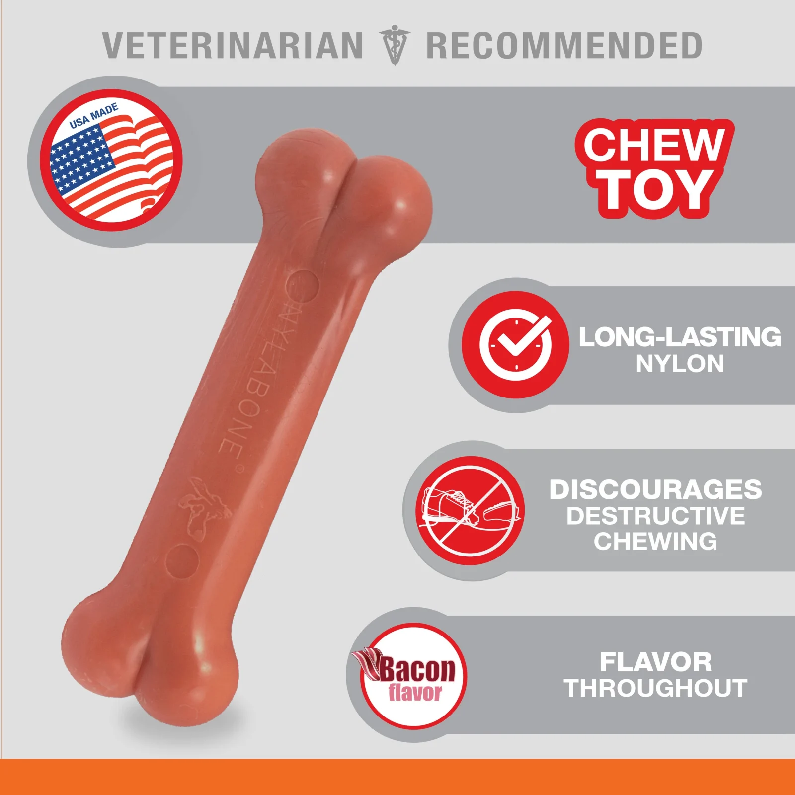 Nylabone DuraChew Bacon Blister Card Regular - Image 2