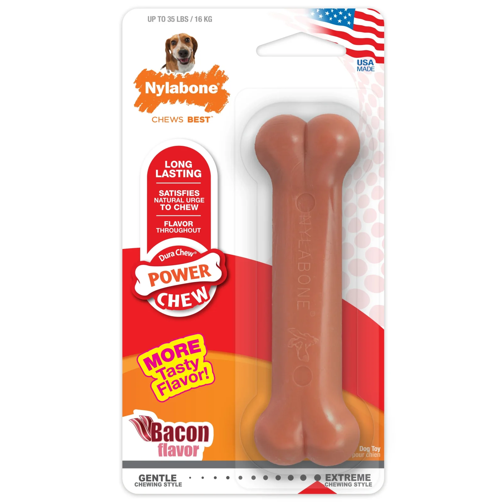 Nylabone DuraChew Bacon Blister Card Wolf