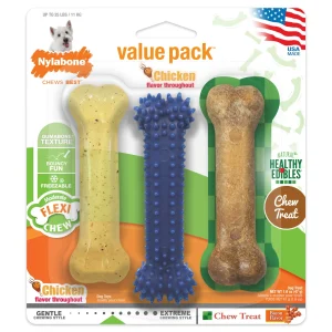 Nylabone Flexi Chew Variety Pack Regular