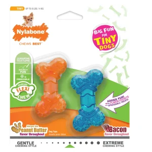 Nylabone FlexiChew Tiny Twin Pack Dog Toy 2 Pack