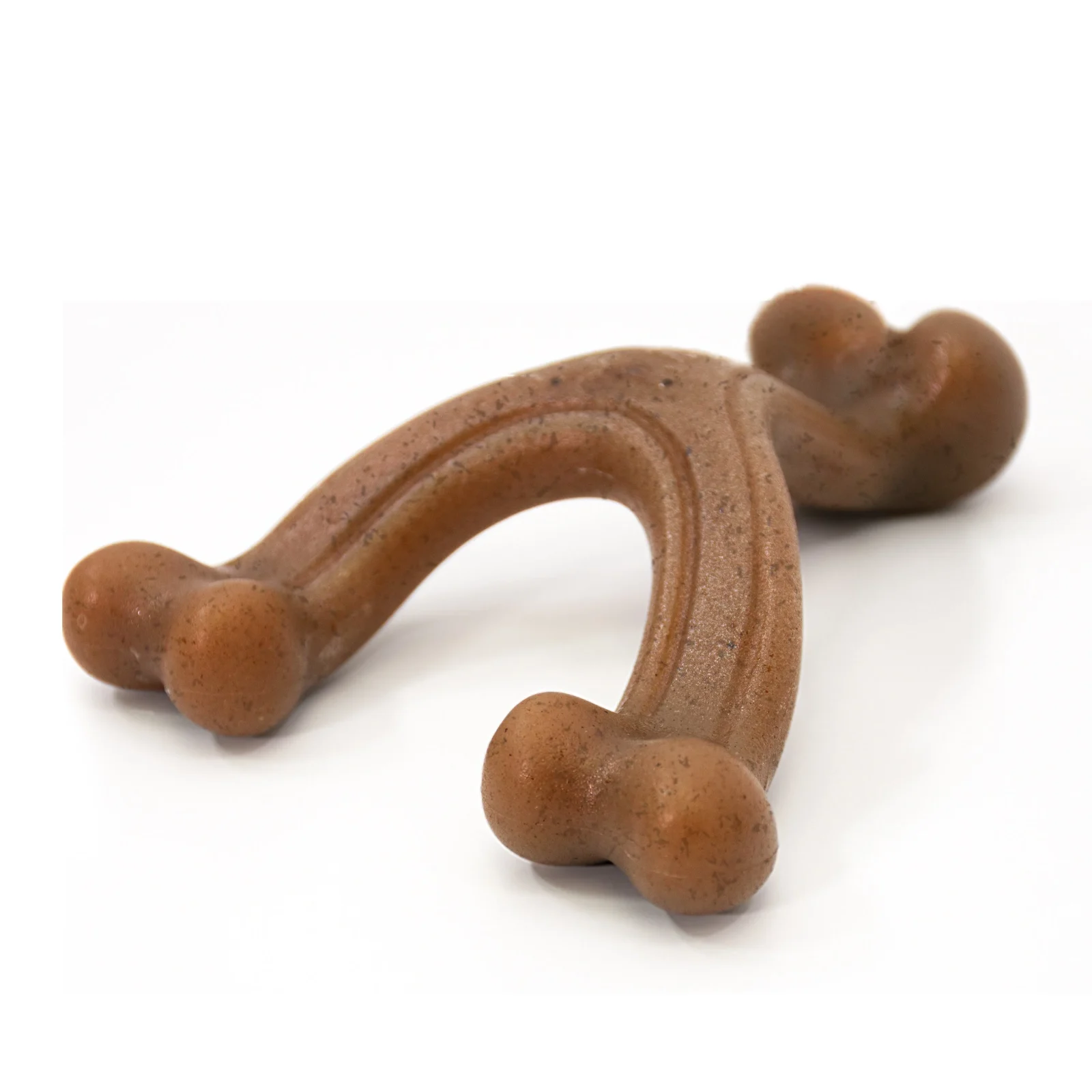 Nylabone Gourmet Style Strong Chew Wishbone Dog Toy Bacon Large/Giantá - Image 2