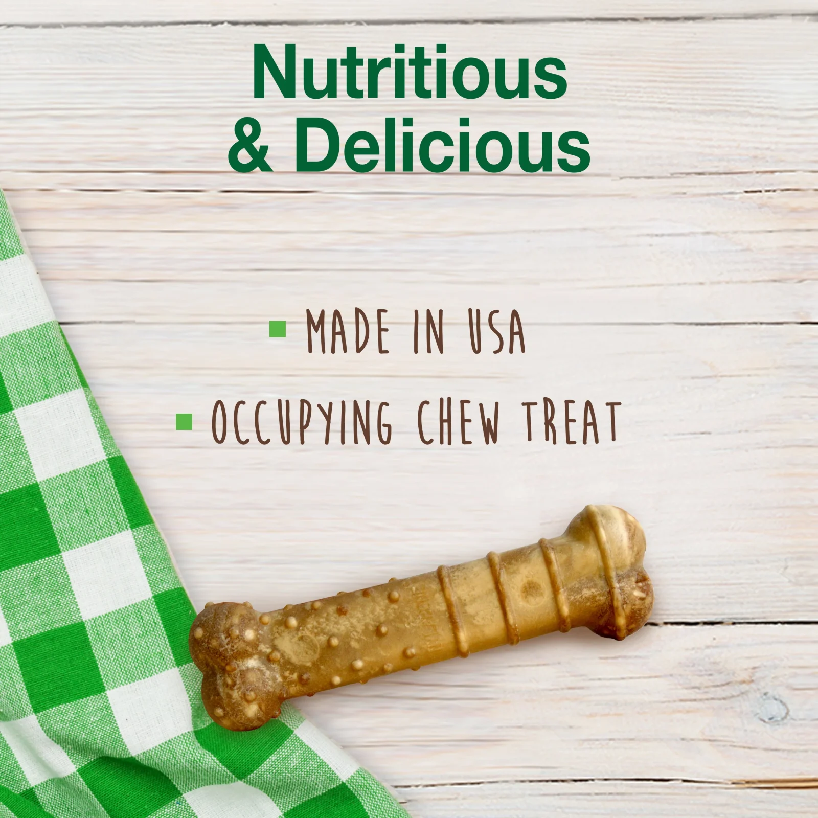 Nylabone Healthy Edibles AllNatural Long Lasting Chew Treats Turkey Apple, 1ea/SMall/Regular Up To 25 Ibs. 4 ct - Image 2