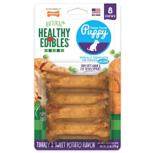 Nylabone Healthy Edibles Puppy Longer Lasting Sweet Potato & Turkey Petite 8ct