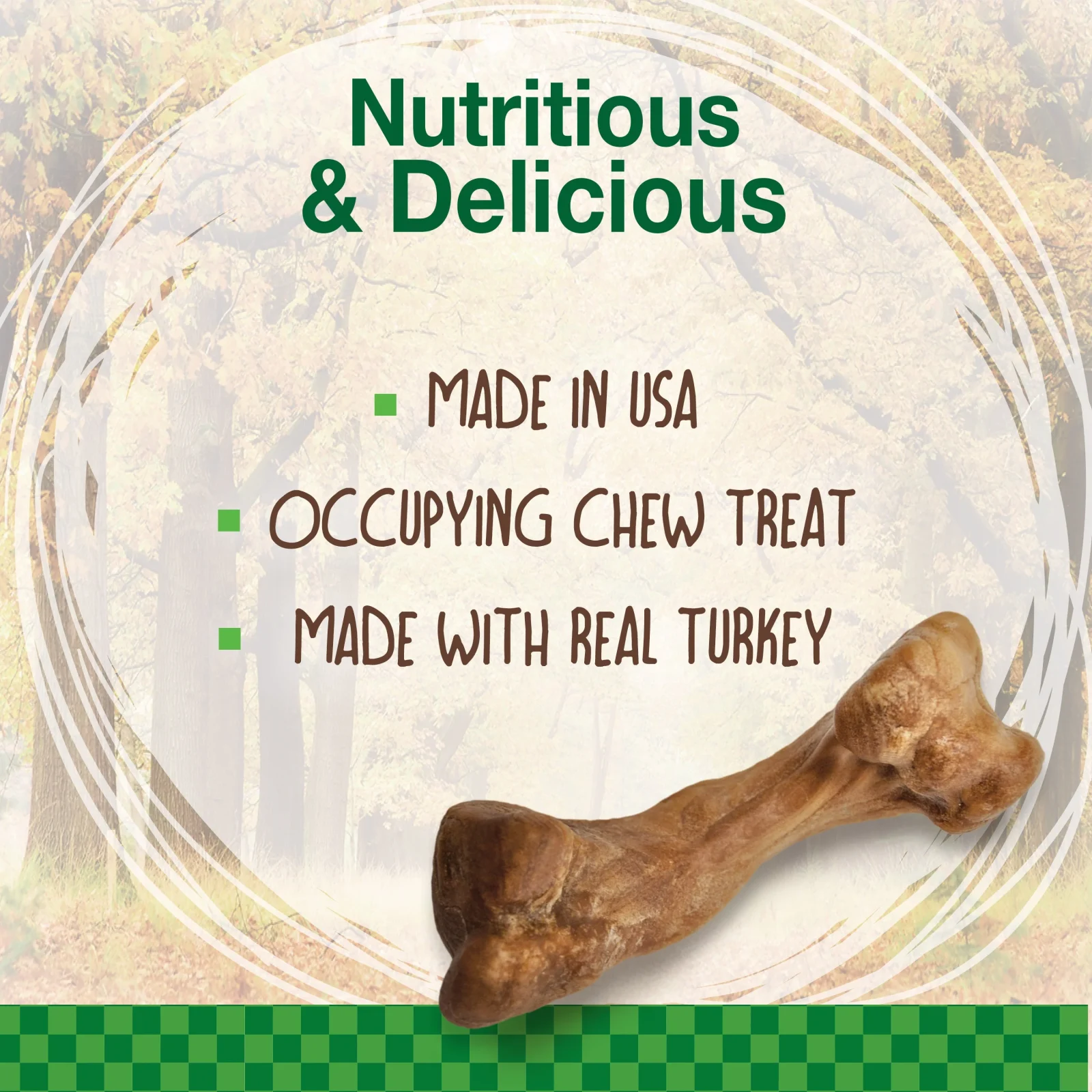 Nylabone Healthy Edibles Puppy Wild Turkey Small 4pk - Image 2