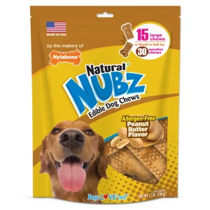 Nylabone Nubz Peanut Butter Large 15ct