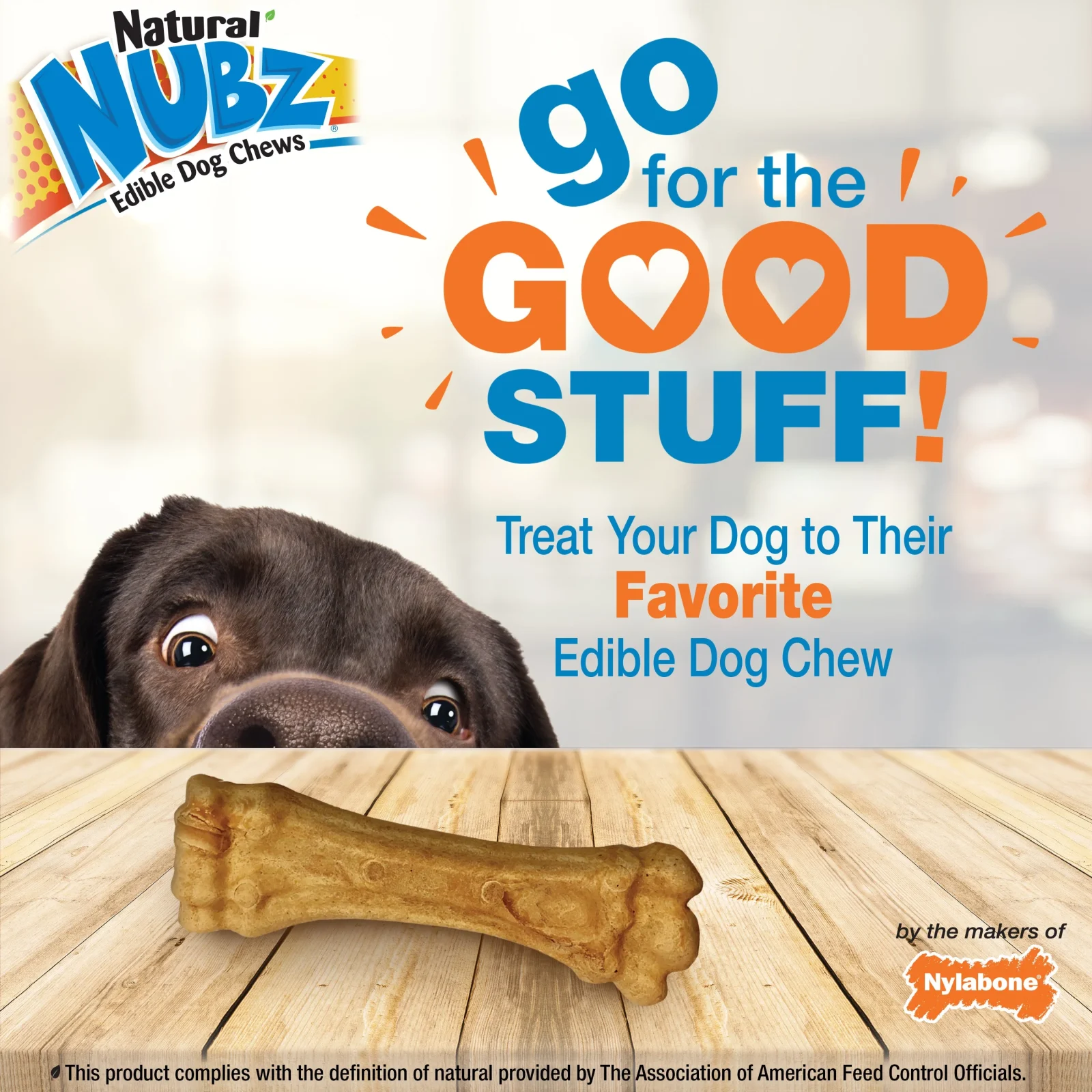 Nylabone Nubz Peanut Butter X-Large 2ct - Image 2