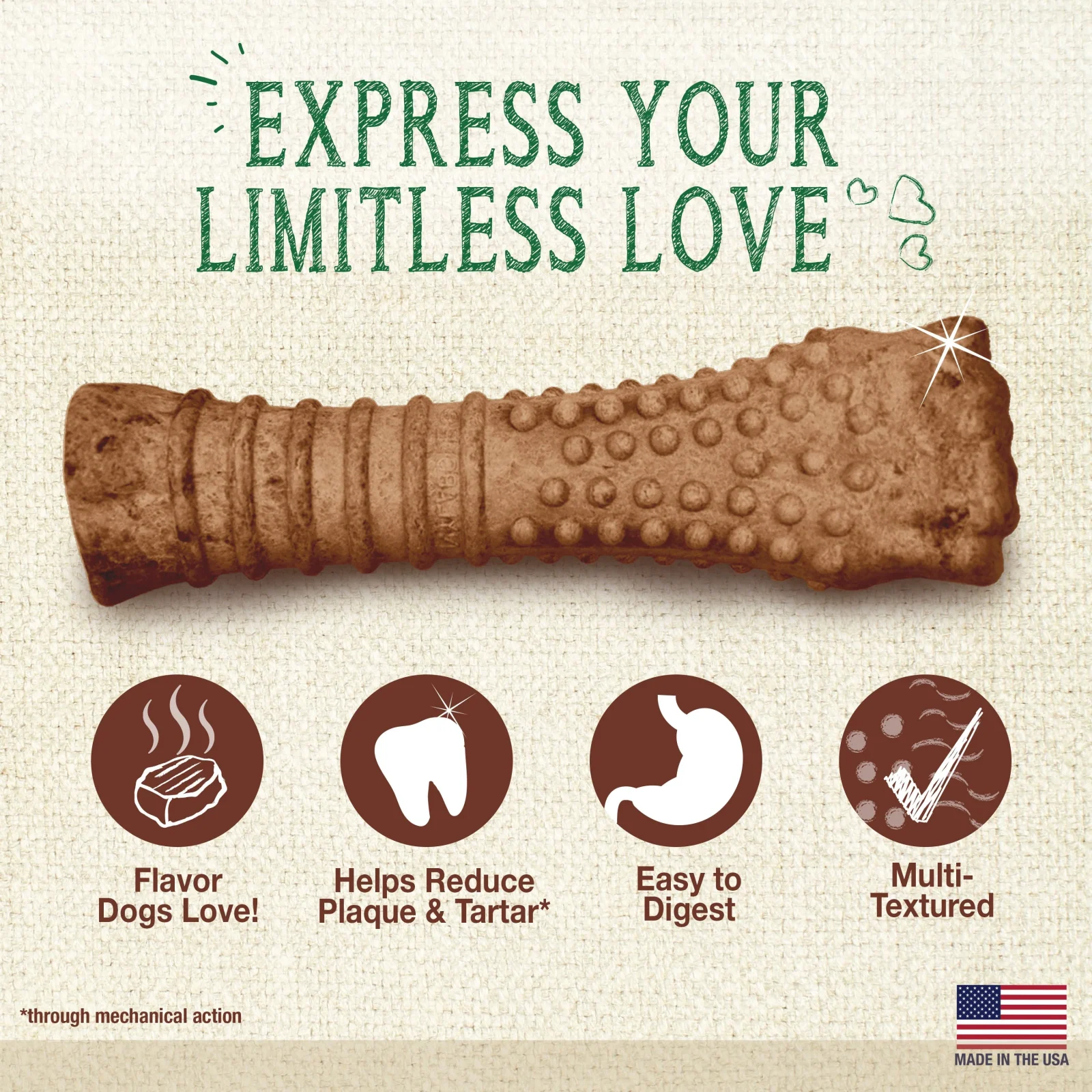 Nylabone Nutri Dent Filet Mignon Flavor Dog Dental Chew X-Large - Image 2