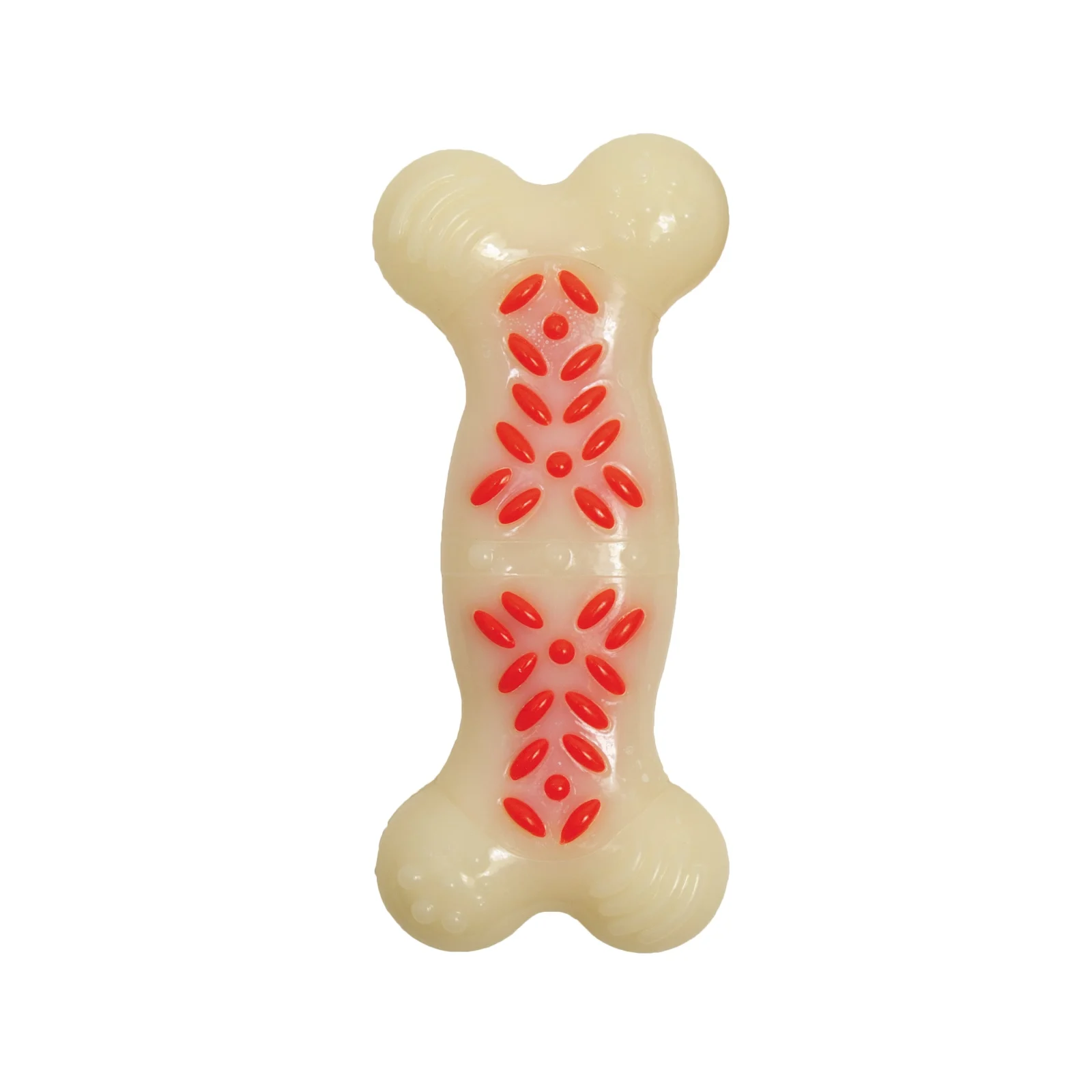 Nylabone Power Chew Action Ridges Chew Toy Bacon 1ea/Medium/Wolf - Up To 35 lb - Image 2