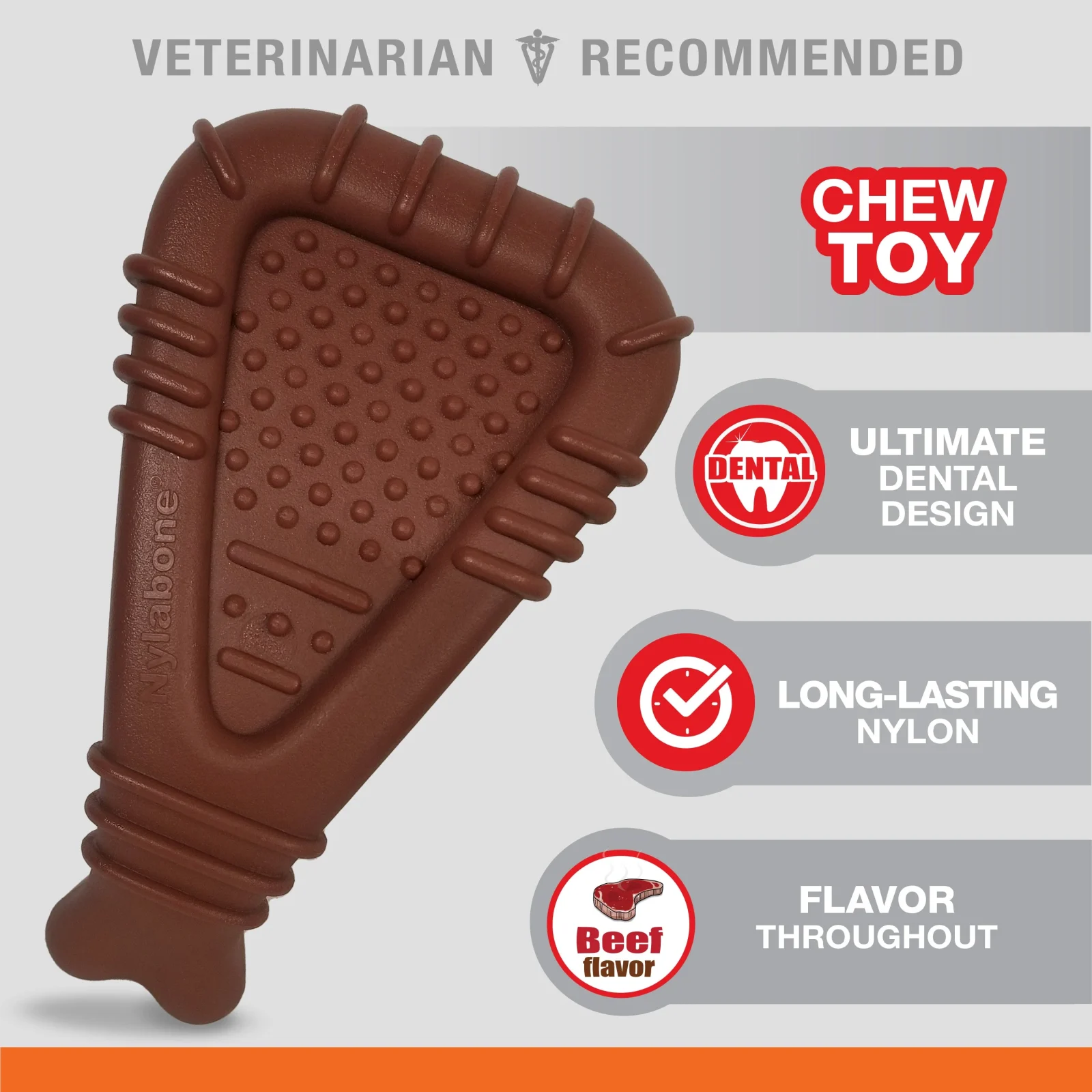 Nylabone Power Chew Arch Bone Dog Dental Chew Toy 1ea/Large/Giant Up To 50 Lbs. 1 ct - Image 2