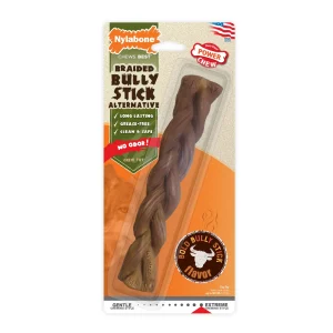 Nylabone® Power Chew Braided Bully Stick Alternative Dog Toy, Bold Bully Stick Flavored