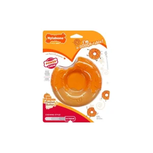 Nylabone Power Chew Donut Orange Pumpkin and Peanut Butter Large