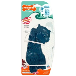 Nylabone Power Chew Love Our Oceans Teddy Bear Dog Chew Beef Jerky Extreme Large
