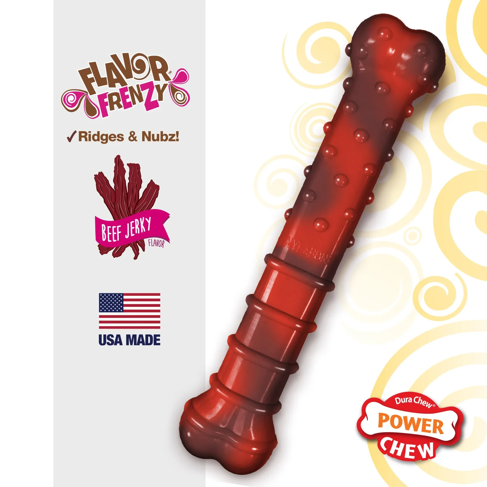 Nylabone Power Chew Textured Beef Jerky Flavor Giant - Image 2
