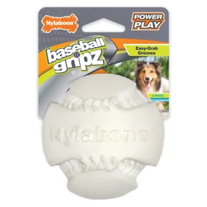 Nylabone Power Play Dog Baseball Gripz 1ea/Medium/Wolf Up To 35 Lbs. 1 ct