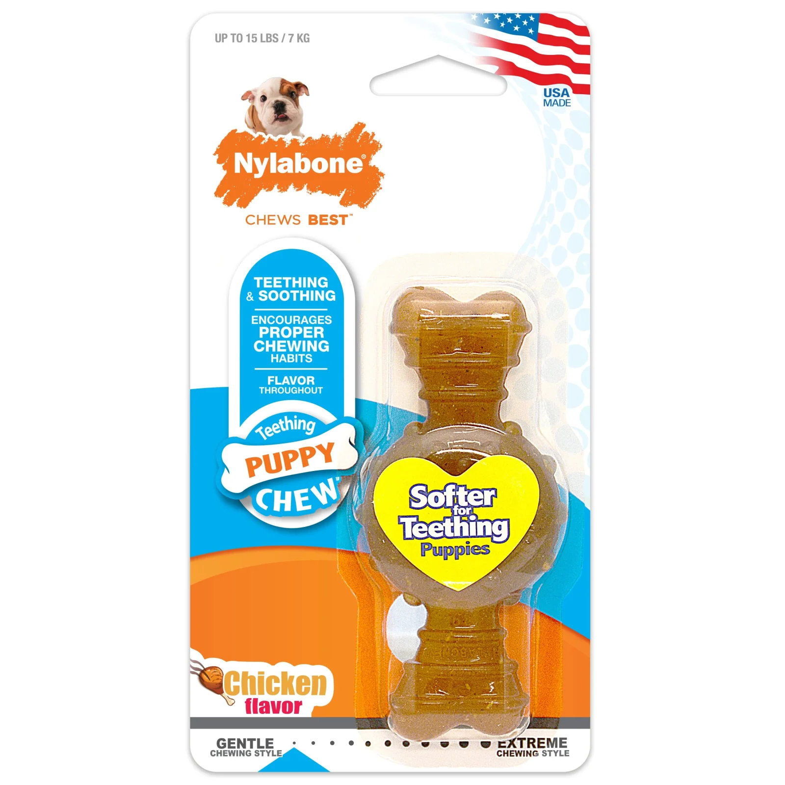 Nylabone Puppy Ring Bone Blister Card Petite