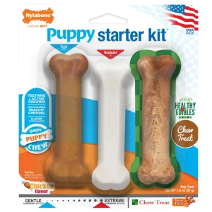 Nylabone® Puppy Starter Kit Chew Toy, 3 Pack