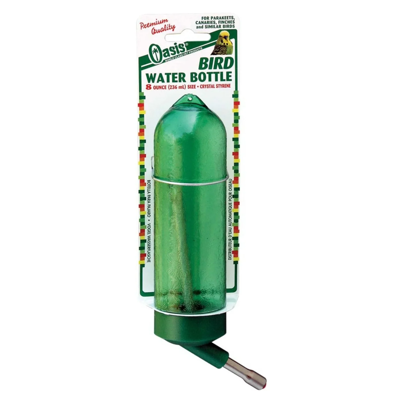 Oasis Bird Bottle Green 8oz