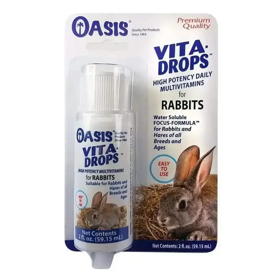 Oasis Vita-Drops High Potential Daily Multivitamin for Rabbits 2 Fl. oz