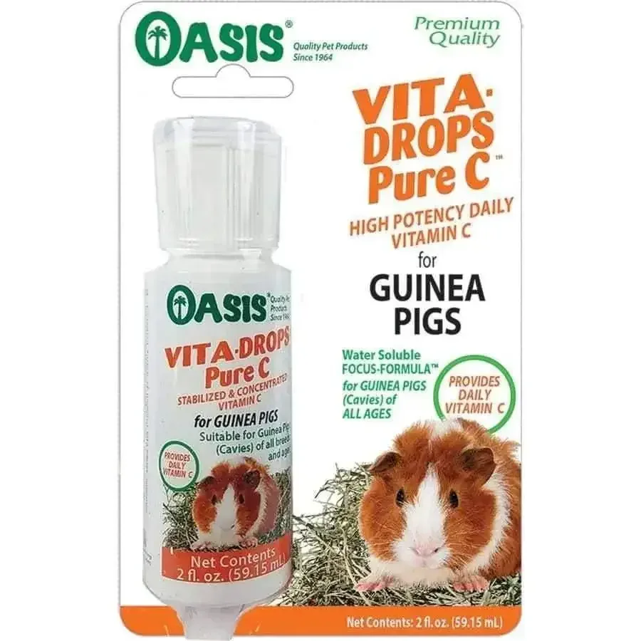 Oasis Vita-Drops Pure Vitamin C for Guinea Pigs 2 Fl. oz