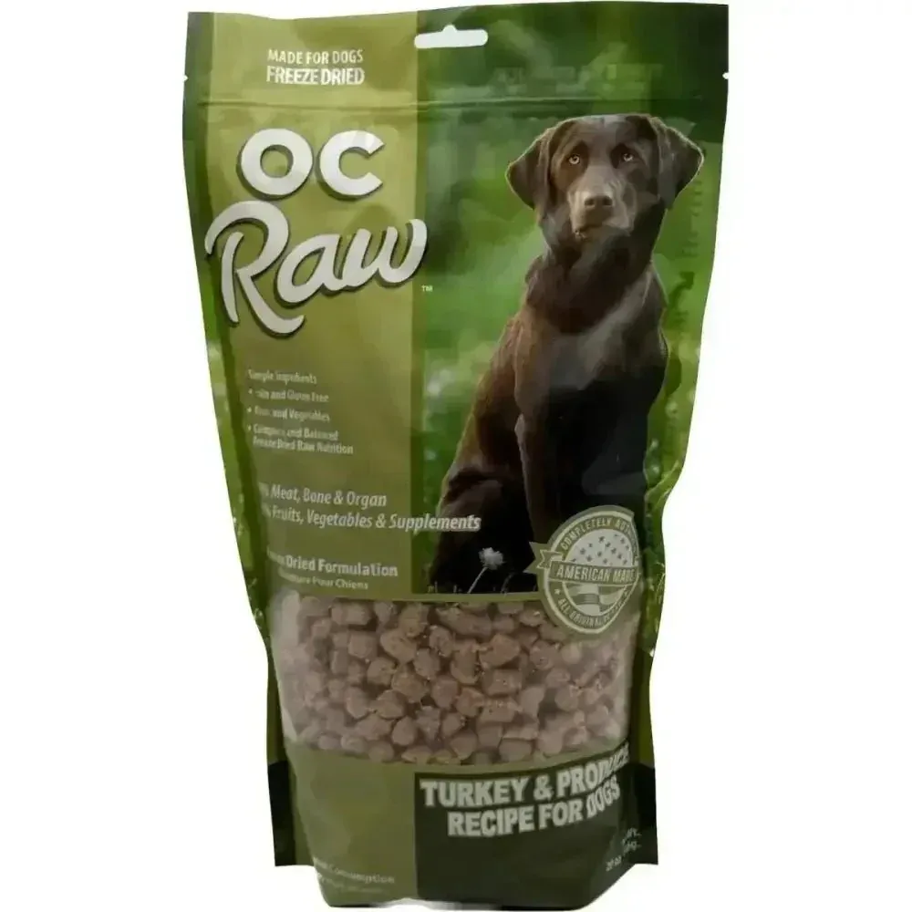 OC Raw Freeze Dried Meaty Rox Turkey & Produce Dog Food