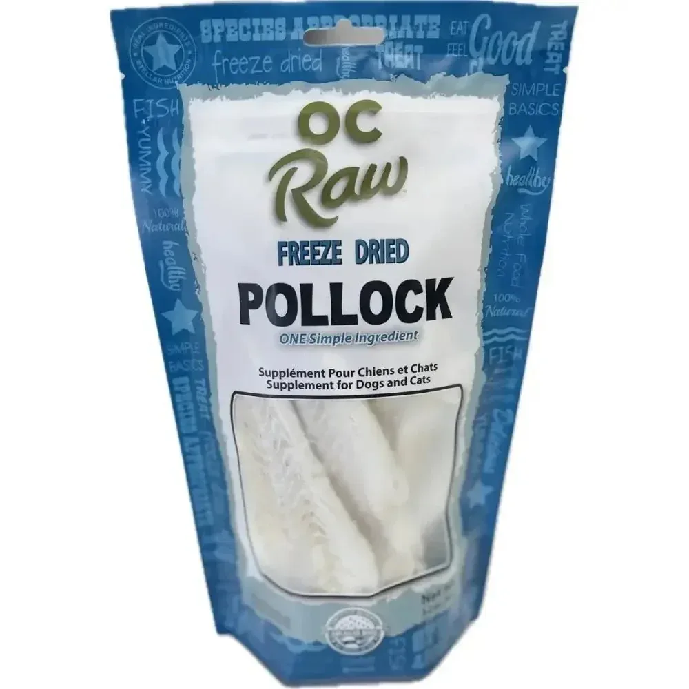 OC Raw Pollock Freeze Dried Dog Treats 3.2oz