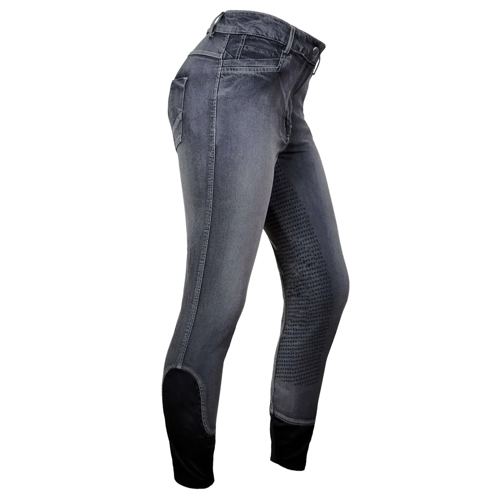 OEQ Ladies Denim Full Seat Breech - Image 2