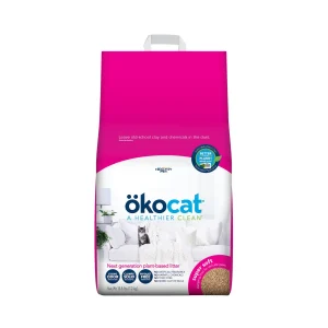 Okocat® Super Soft Clumping Wood Cat Litter - Low Dust, Natural