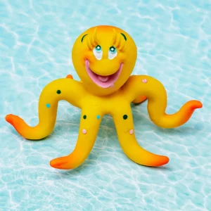 Ollie Octopus Soft & Squeaky Latex Dog Toy