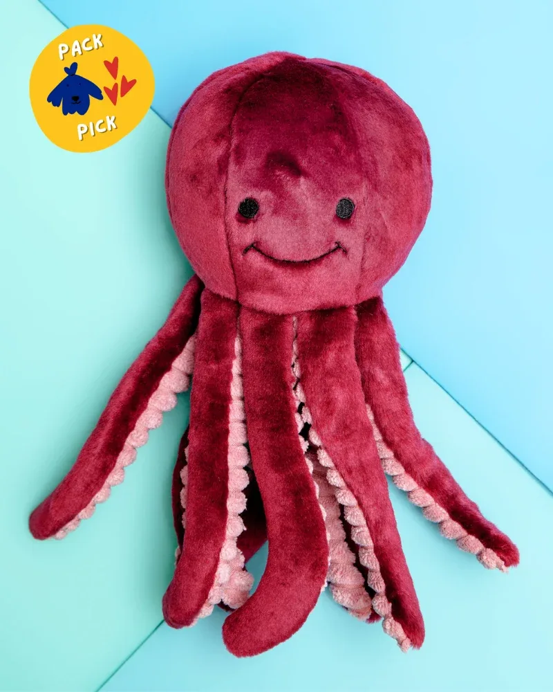 Olympia Octopus Plush Dog Toy