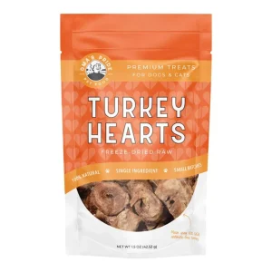 Oma's Pride Freeze Dried Turkey Hearts for Dogs, Sliced, 1.5 oz