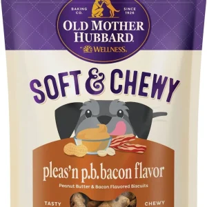 Omh Mini Soft Tasty Pnutbutter Bacon 8oz. Chewy Biscuits