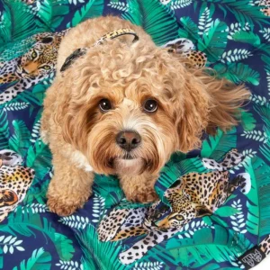 On-The-Go Pet Mat in Tropical Luxe Leopard <>
