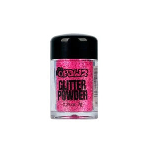 Opawz Glitter Powder .25oz Flrscnt Pink