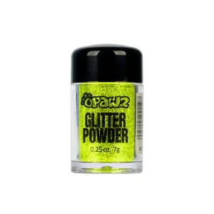 Opawz Glitter Powder .25oz Flrscnt Ylw