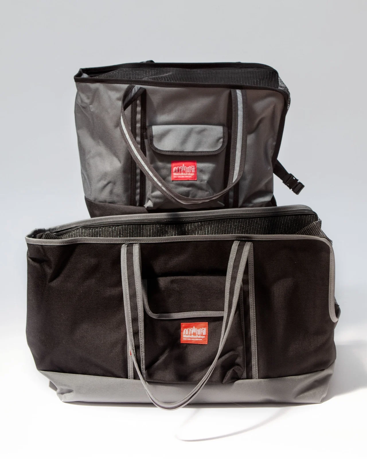 Open or Closed Pet Tote Bag in Black (Large)